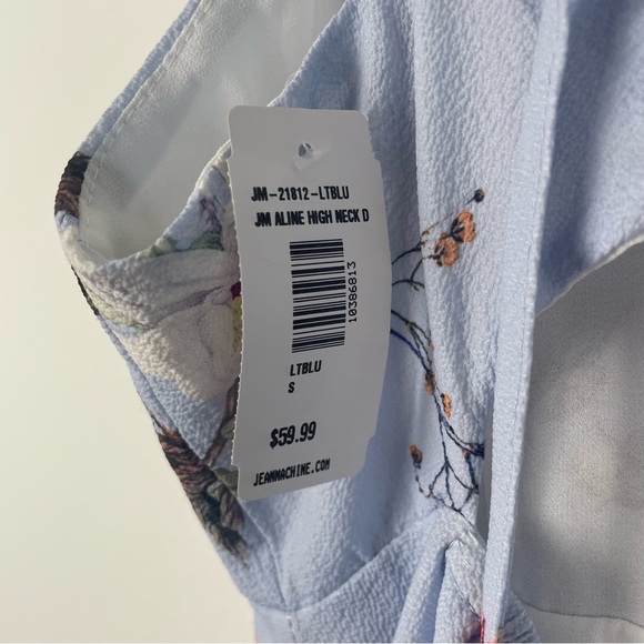 Jean Machine Blue Floral Dress - Picture 6 of 7